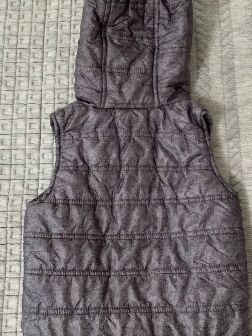Tommy Bahama grey puffer Green Fun camo Camping lined outdoor hoodie vest 2T - Picture 3 of 7